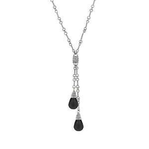 Silver Y Necklace
