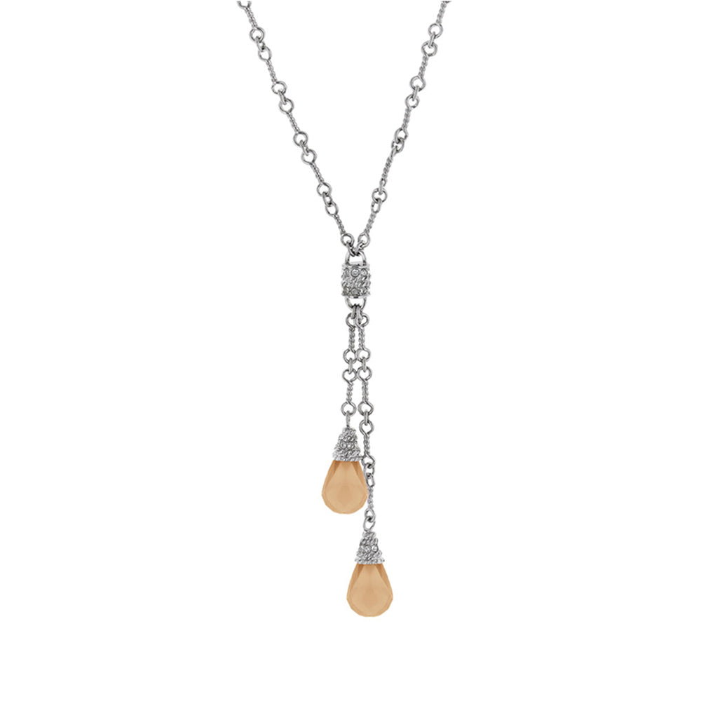 Silver Y Necklace