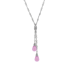 Silver Y Necklace