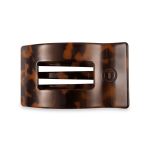 Tortoise Medium Flat Rectangle Hair Clip