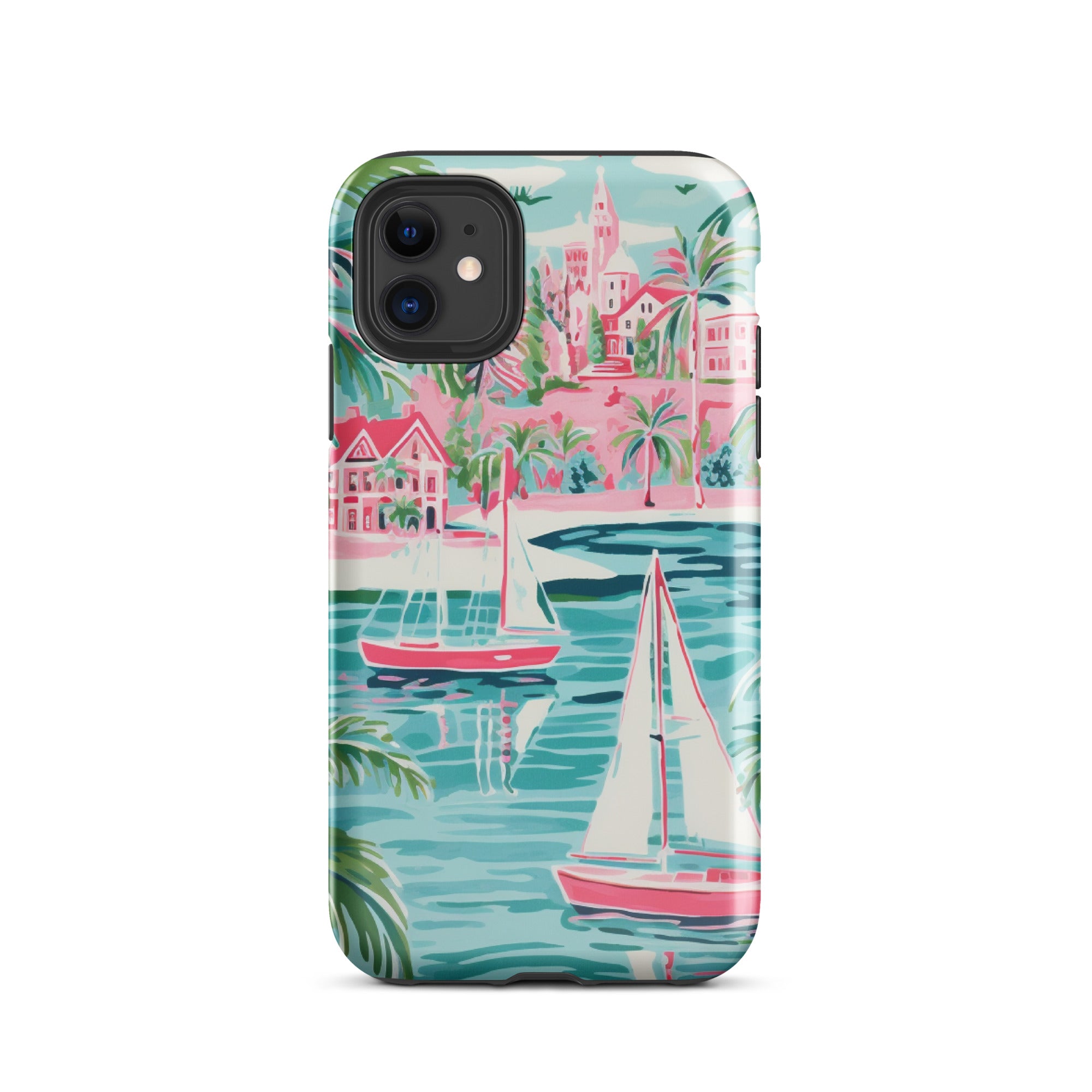 Preppy Sea Town Tough Case for iPhone®