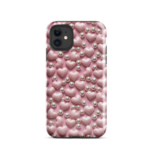 Hearts & Pearls Tough Case for iPhone®