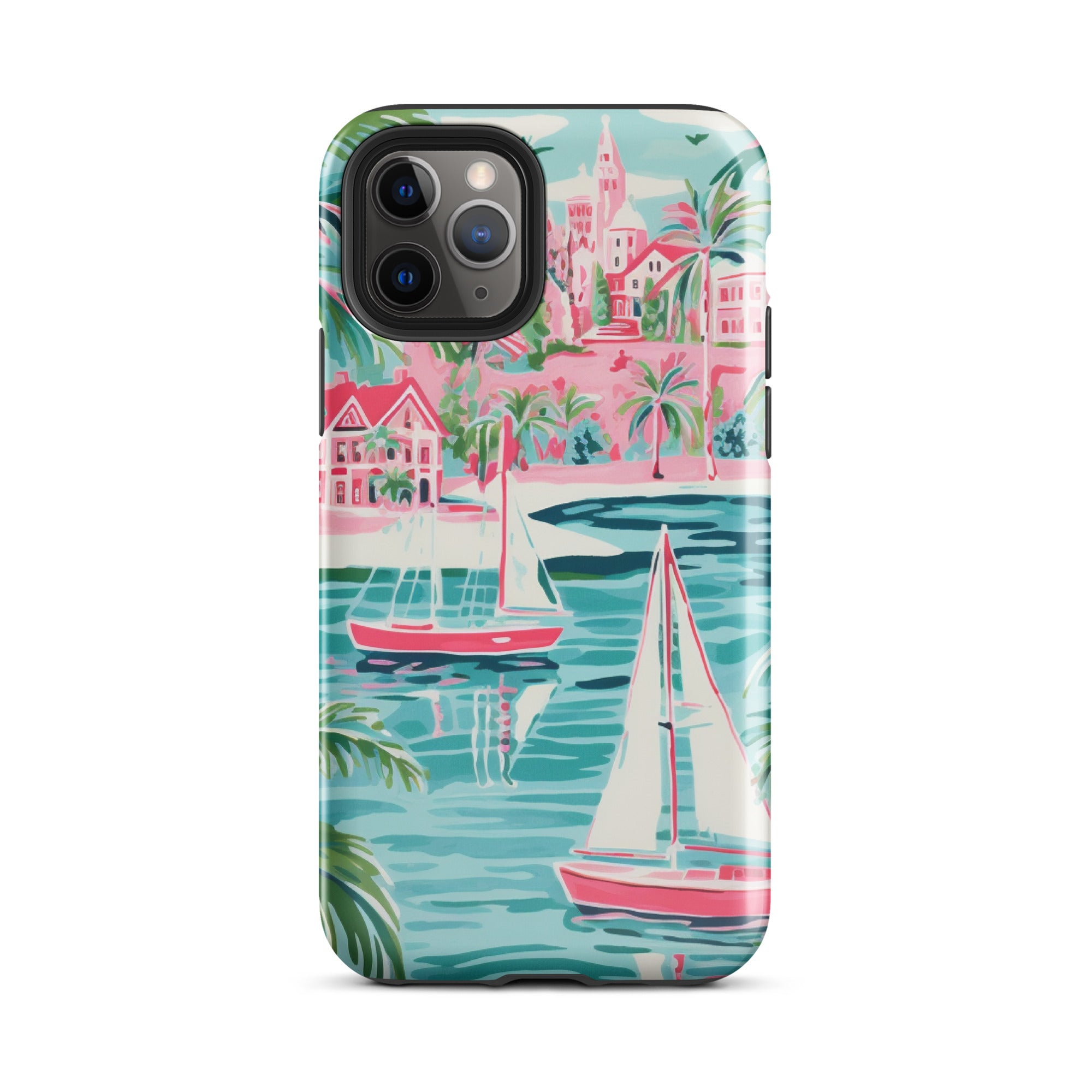 Preppy Sea Town Tough Case for iPhone®