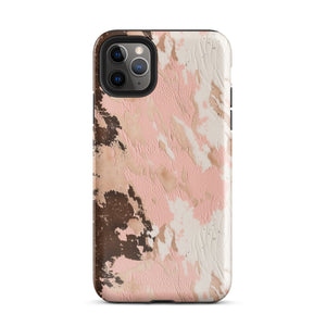 Blush Boho Cowhide Tough Case for iPhone®