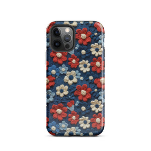Yarn Flowers Tough Case for iPhone®