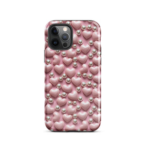 Hearts & Pearls Tough Case for iPhone®