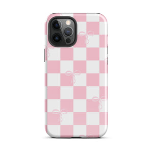 Checkered Bows Tough Case for iPhone®