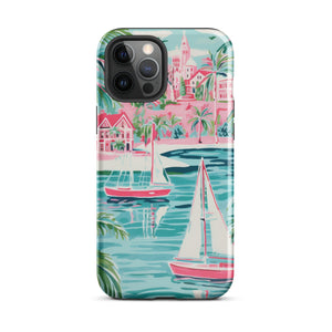 Preppy Sea Town Tough Case for iPhone®