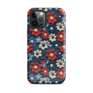 Yarn Flowers Tough Case for iPhone®