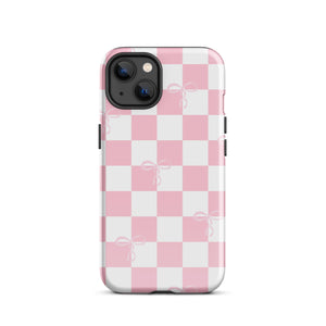 Checkered Bows Tough Case for iPhone®