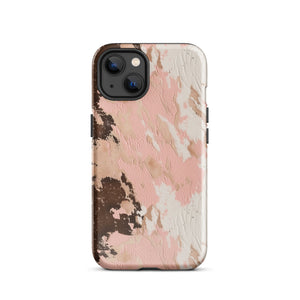 Blush Boho Cowhide Tough Case for iPhone®