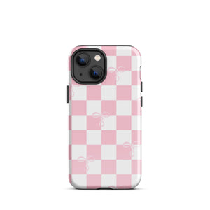 Checkered Bows Tough Case for iPhone®