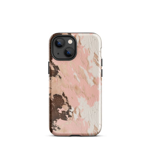 Blush Boho Cowhide Tough Case for iPhone®