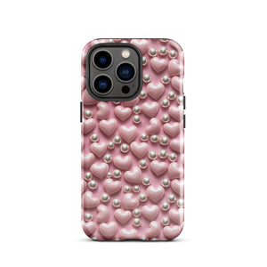Hearts & Pearls Tough Case for iPhone®
