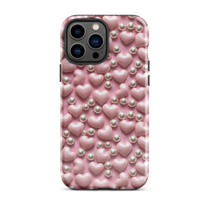 Hearts & Pearls Tough Case for iPhone®