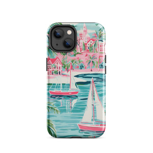 Preppy Sea Town Tough Case for iPhone®