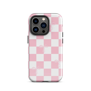 Checkered Bows Tough Case for iPhone®