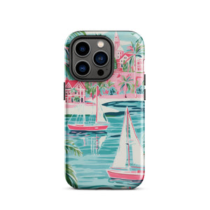 Preppy Sea Town Tough Case for iPhone®