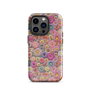 Needlepoint Flowers Tough Case for iPhone®