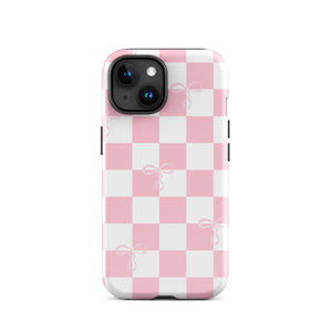 Checkered Bows Tough Case for iPhone®