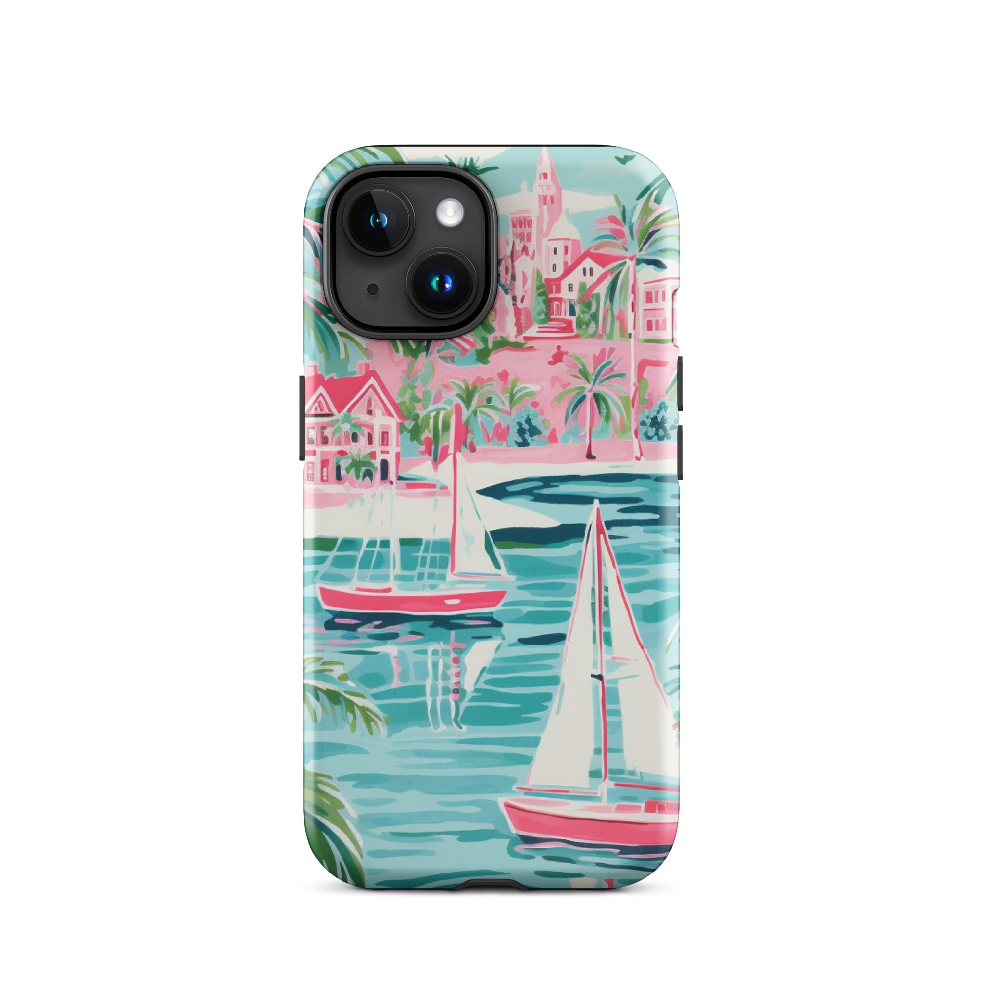 Preppy Sea Town Tough Case for Iphone - Knitted Belle Boutique Preppy Sea Town Tough Case for Iphone - Knitted Belle Boutique