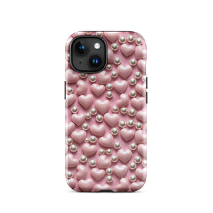 Hearts & Pearls Tough Case for iPhone®