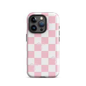 Checkered Bows Tough Case for iPhone®