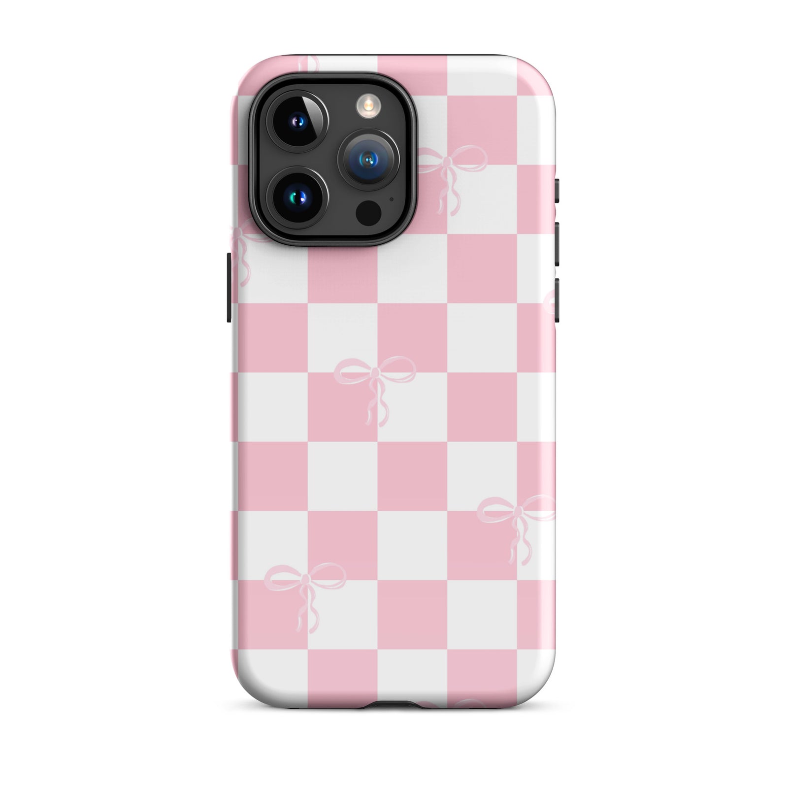 Checkered Bows Tough Case for iPhone®