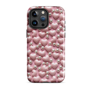 Hearts & Pearls Tough Case for iPhone®