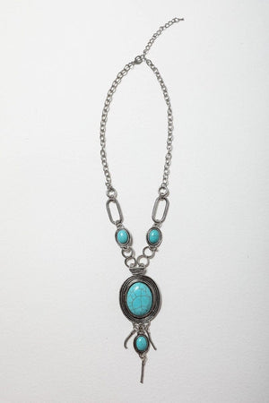 Turquoise Bolo Necklace Jewelry Leto Collection 