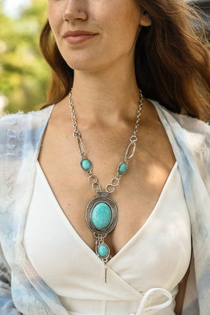 Turquoise Bolo Necklace Jewelry