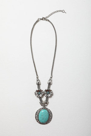 Turquoise Florette Necklace Jewelry Leto Collection 