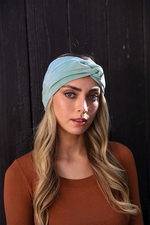 Twisted Velvet Headbands Hats & Hair Leto Collection Sage 