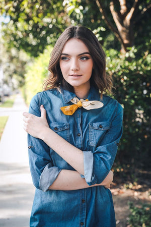 Two-Tone Western Bandana Hats & Hair