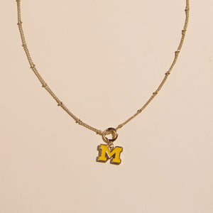 University of Michigan Charm Necklace