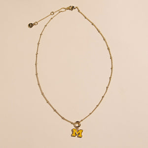 University of Michigan Charm Necklace