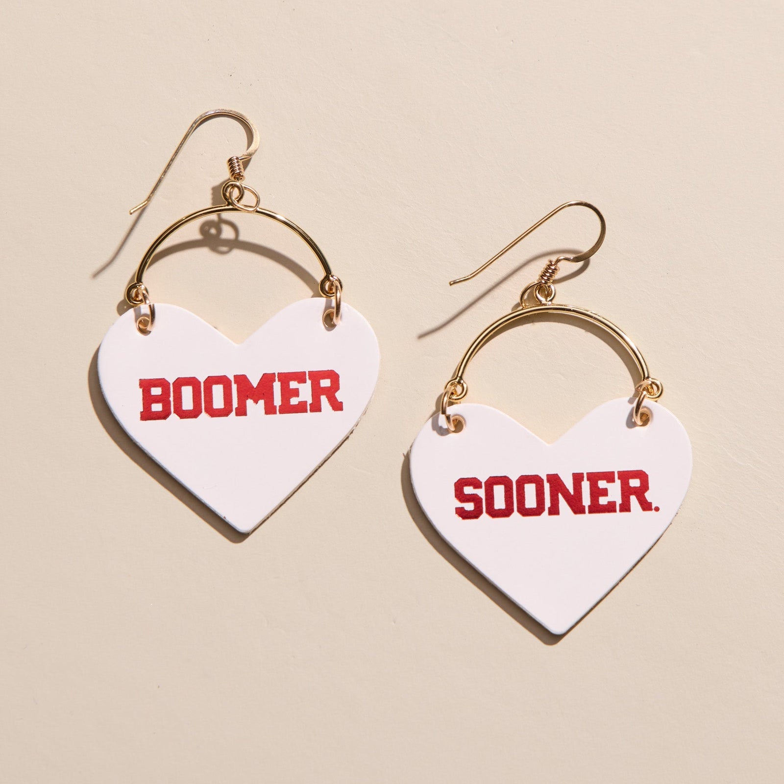 University of Oklahoma Boomer Sooner Lover Earrings