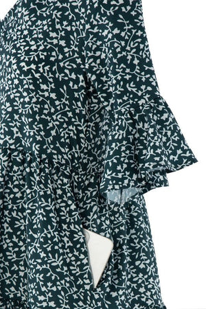 V neck tiered dress with Nuvi Apparel 