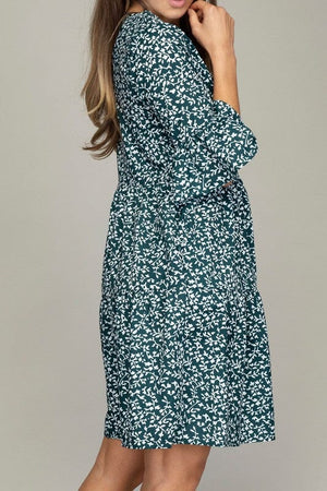 V neck tiered dress with Nuvi Apparel 