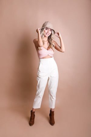 Vegan Leather Bucket Hat Hats & Hair Leto Collection 