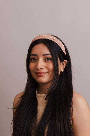 Vegan Leather Patterned Headband Hats & Hair Leto Collection 