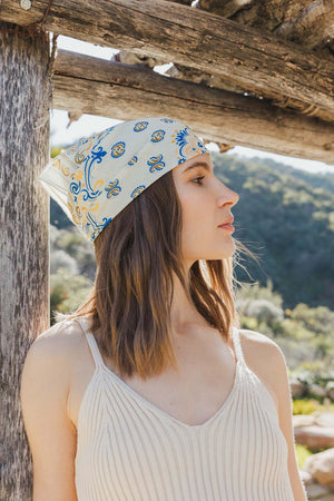 Vintage Colorful Paisley Bandana Bandanas