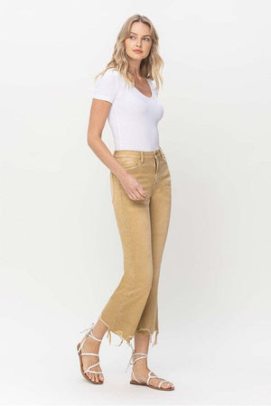 Vintage High Rise Raw Flare Hem Detail Jeans VERVET by Flying Monkey 