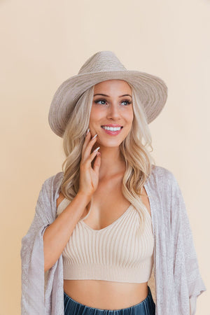 Western Whisper Straw Brim Hat Hats Leto Collection Ivory 