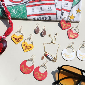 Crimson KC Nina Earrings