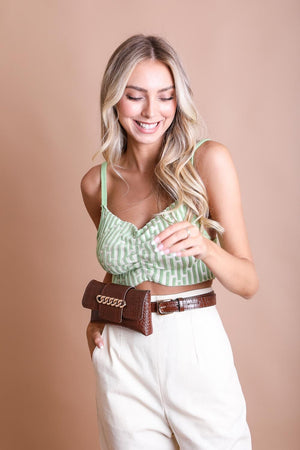 Wide Clutch Chain Belt Bag Belts Leto Collection 