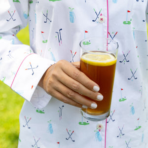 Women's Golf Night Shirt - Organic Cotton Poplin