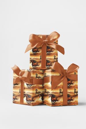 Sunset Canter Wrapping Paper