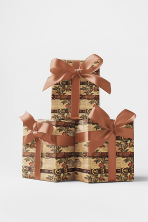 Wild West Clasps Wrapping Paper