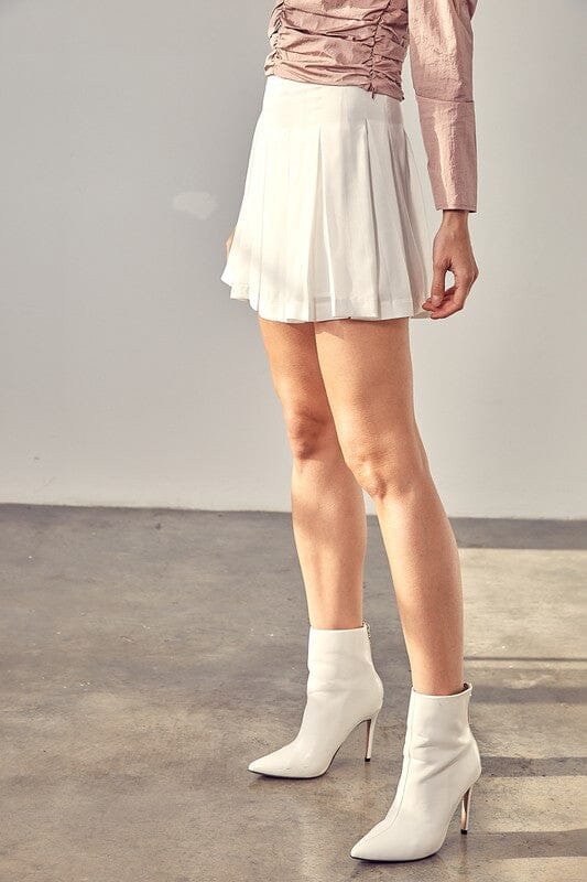 A LINE MINI SKORT Do + Be Collection WHITE S 